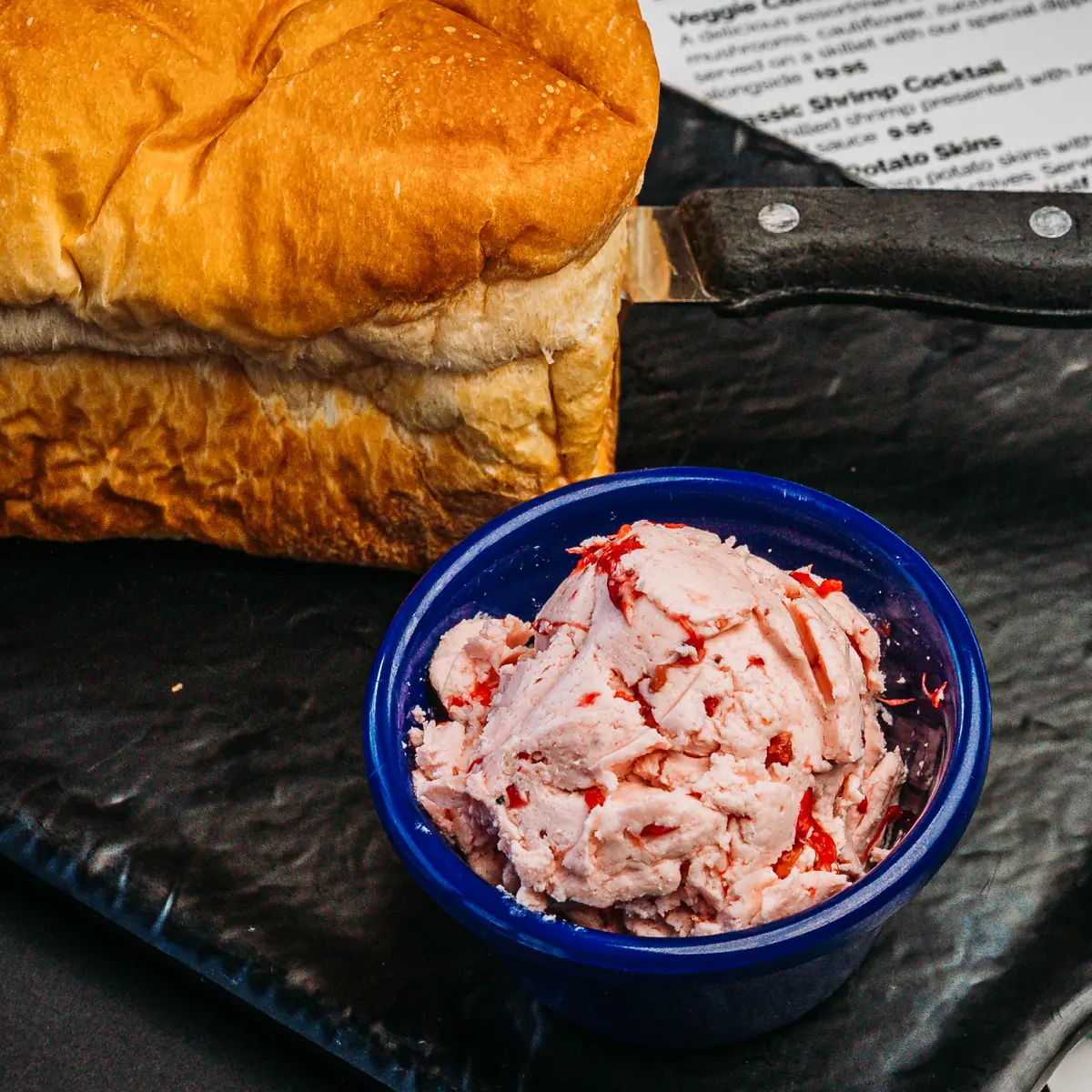 Homemade bread with Briarpatch strawberry butter