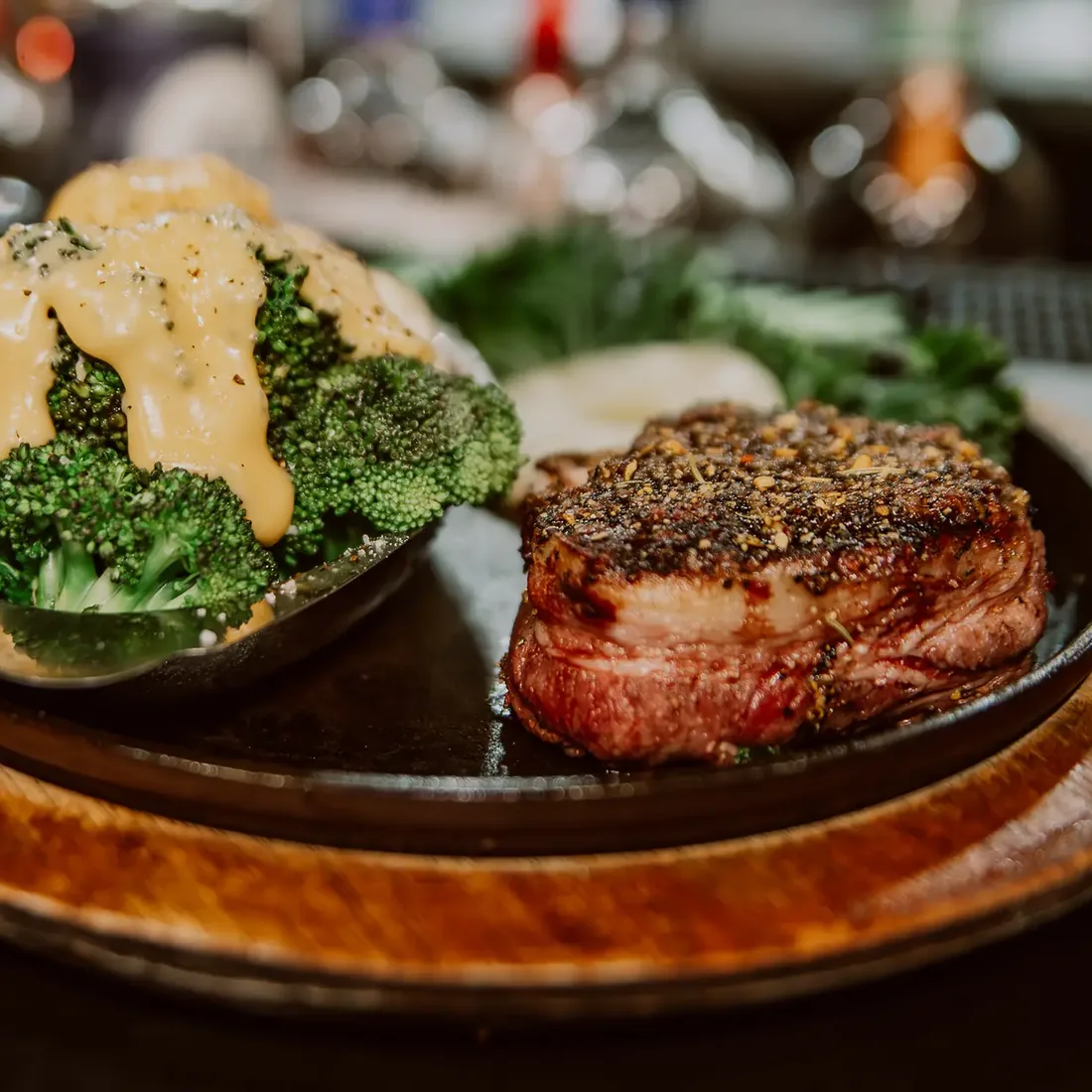 A steak dinner fresh from the Briarpatch kitchen